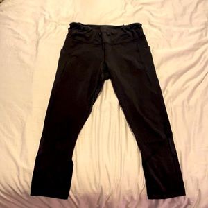 Lululemon pace rival leggings, black, size 8